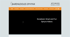 Desktop Screenshot of barenuddlessphynx.com