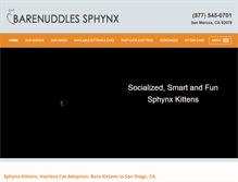 Tablet Screenshot of barenuddlessphynx.com
